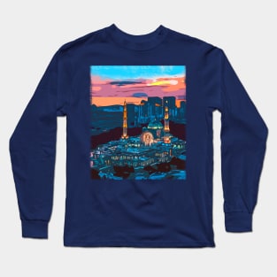 Islamic Art - Eid Mubarak Long Sleeve T-Shirt